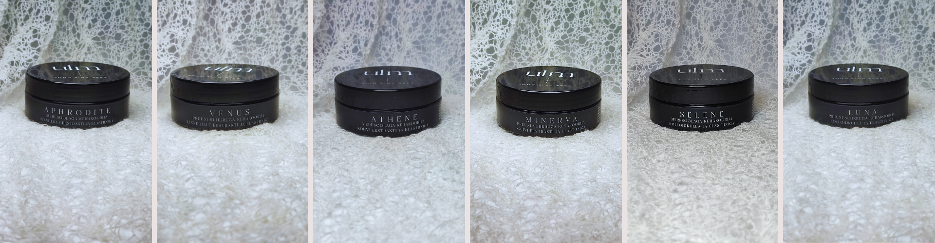 Kehakoorijate sari Goddess Gift, mis on rikastatud nahka hooldavate ekstraktide ja elastiiniga